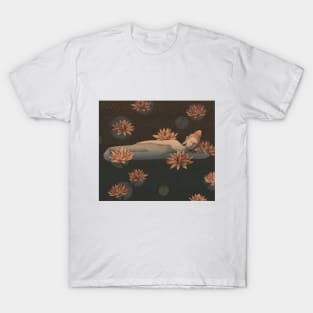 Sleeping Buddha with lotus flowers T-Shirt